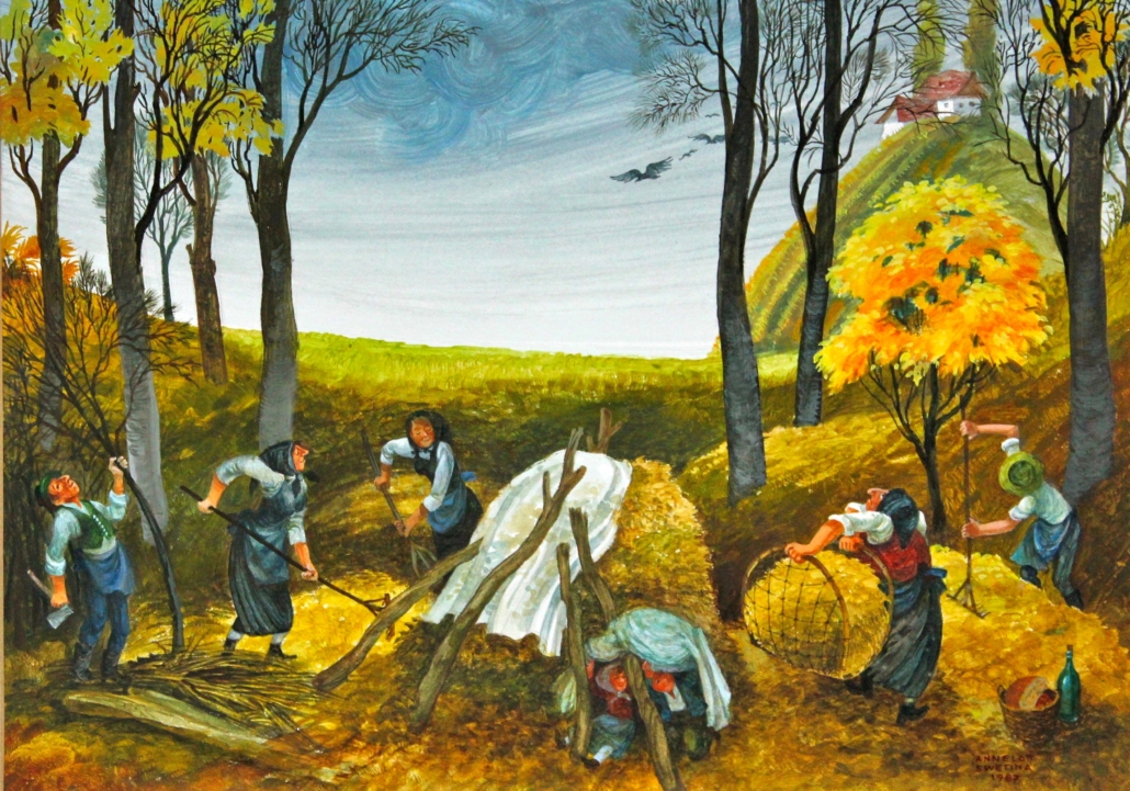 Laubrechen im Bergwald